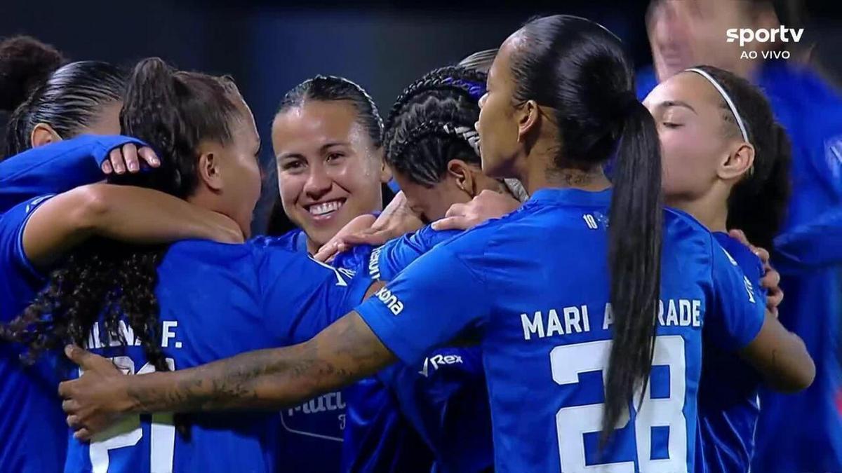 Cruzeiro vence Libertad por 3 a 0 e avança às semifinais da Libertadores Feminina